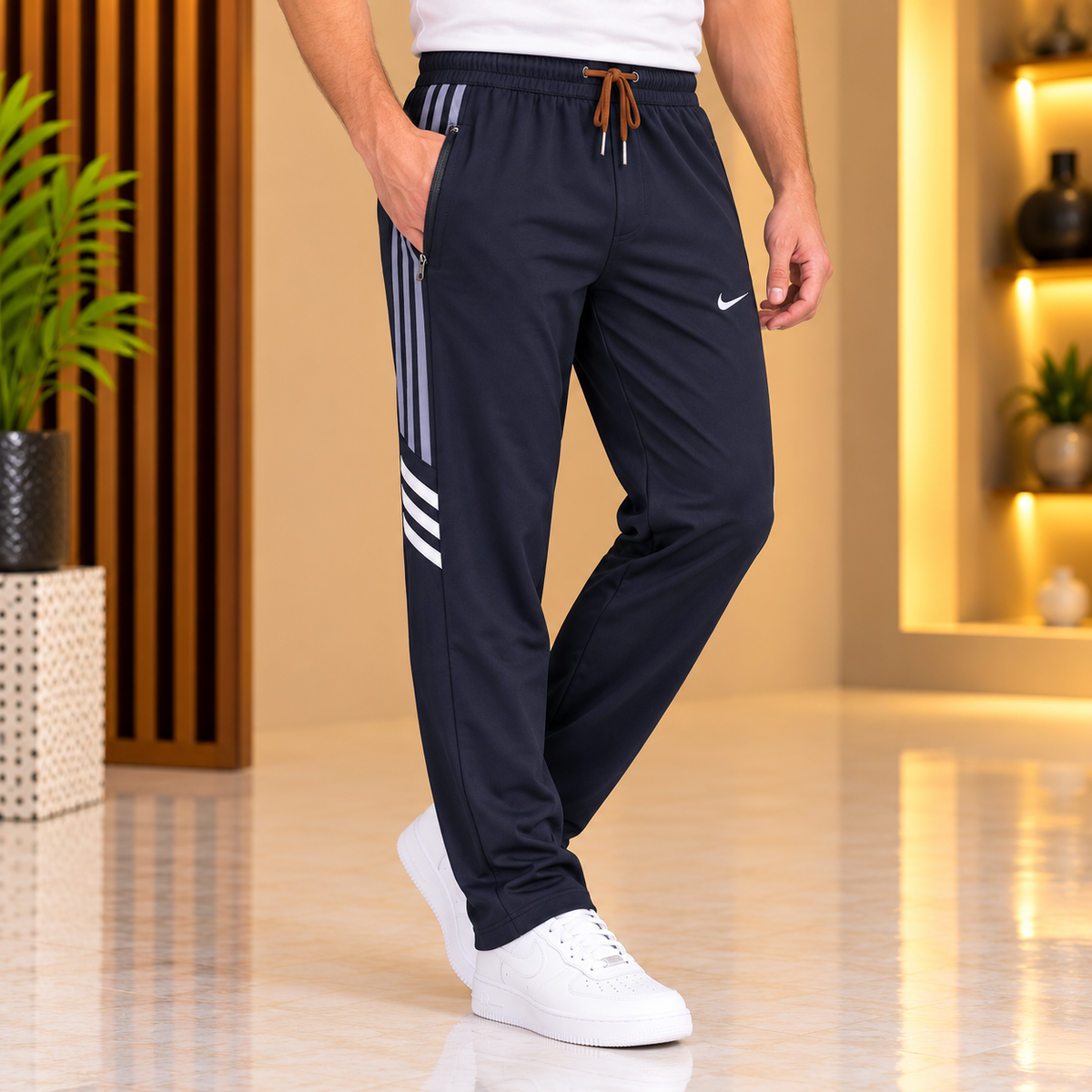 Modern Navy Studio Track Pants