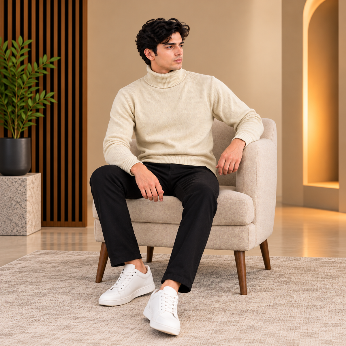 Modern Neutral Toned Sweater